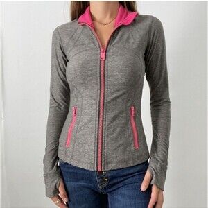 Lululemon Define Ultra Soft *Rulu* Heathered Gray Slate/Pink Sz 6